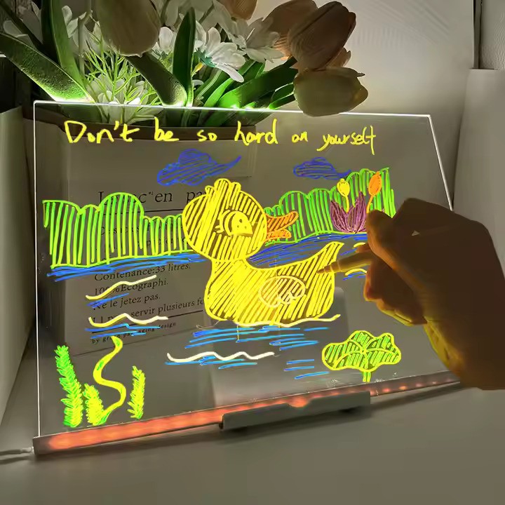 Multiple Color LED Writing Board - Large Size (Multiple Purpose) FOR KIDS