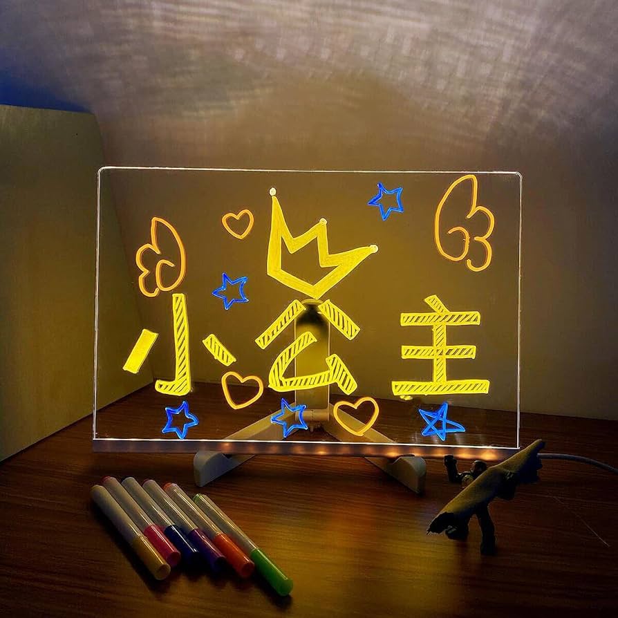Multiple Color LED Writing Board - Large Size (Multiple Purpose) FOR KIDS