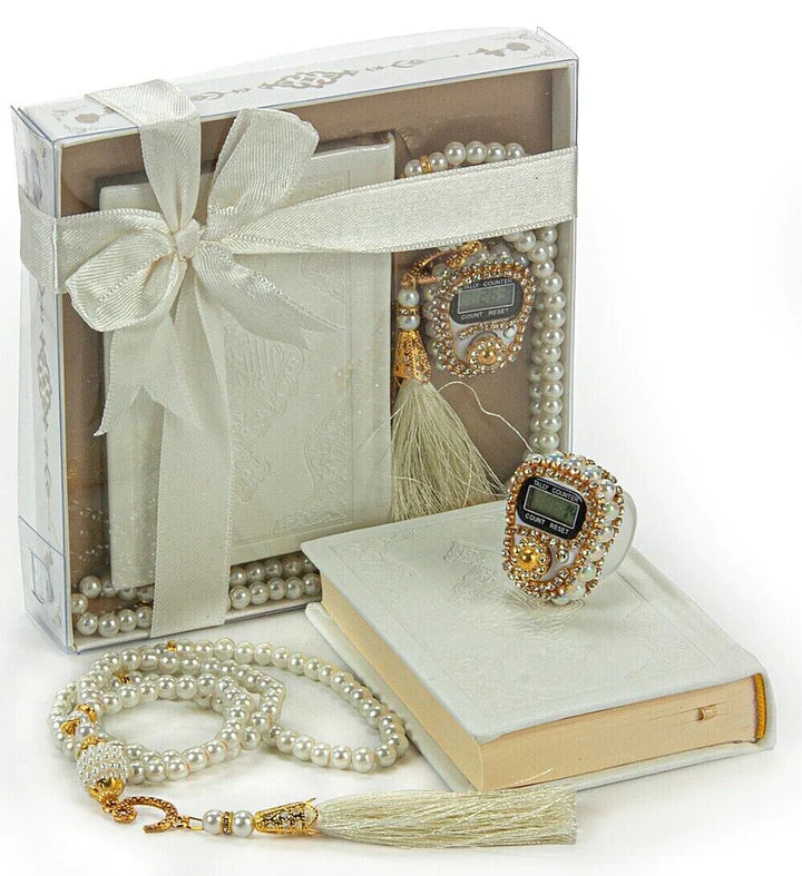Turkish Imported Holy Qur'an Set with Digital counter and Tasbeeh 2