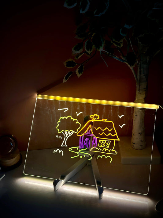 Multiple Color LED Writing Board - Large Size (Multiple Purpose) FOR KIDS